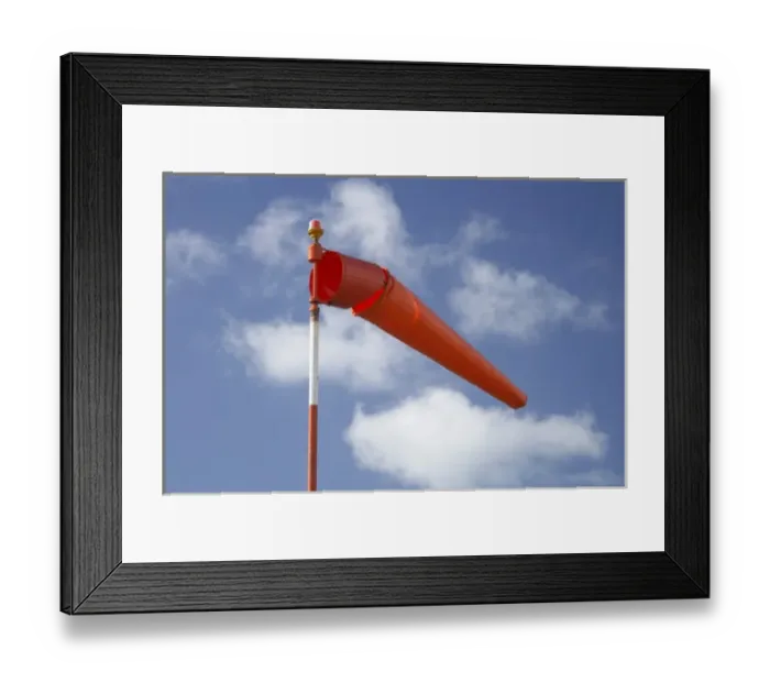 Framed Print : Wind Sock, Wellington Airport, North Island, New Zealand Framed Print : Wind Sock, Wellington Airport, North Island, New Zealand
