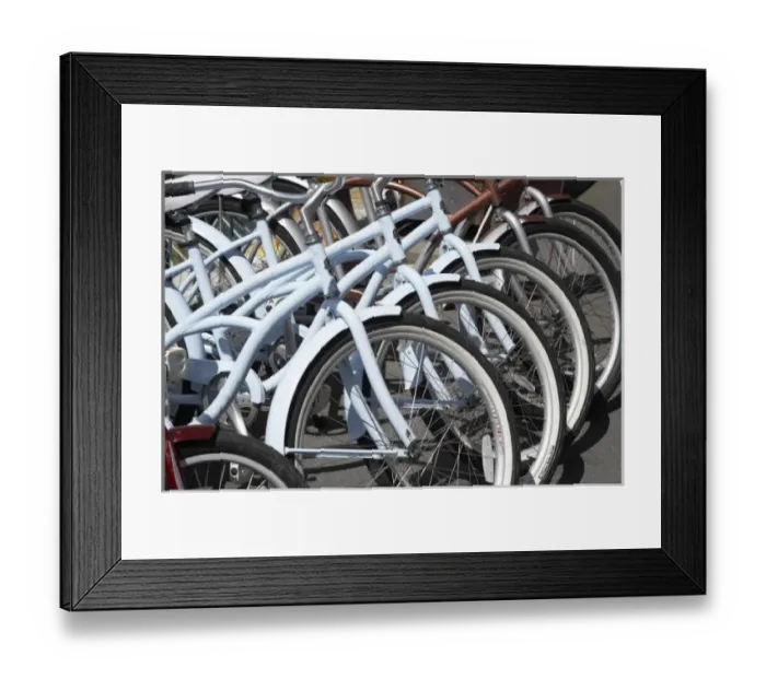 Framed Print : Cycle Hire, Queens Wharf, Wellington Waterfront, North Island, New Zealand