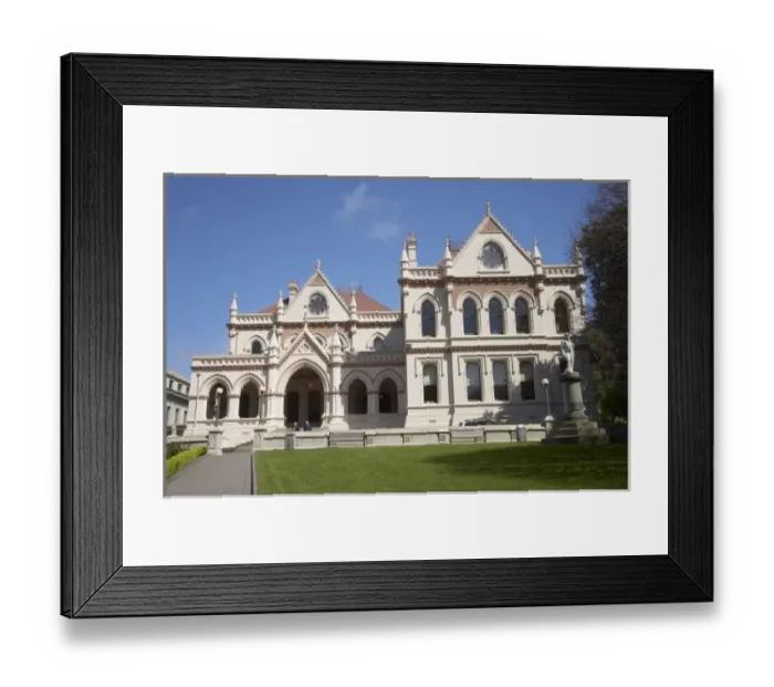 Framed Print : New Zealand, North Island, Wellington, Parliamentary Library, Parliament Buildings
