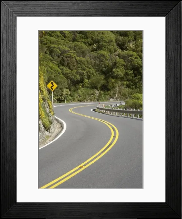 Framed Print : New Zealand, North Island, near Wellington, Rimutaka Hill Road