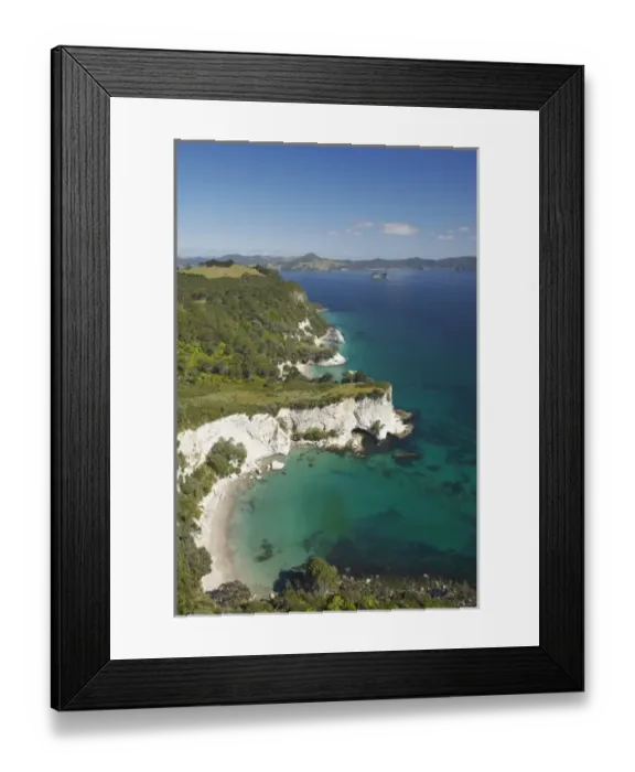 Framed Print : Cook Bluff, near Cathedral Cove, Coromandel Peninsula, North Island, New Zealand - aerial Framed Print : Cook Bluff, near Cathedral Cove, Coromandel Peninsula, North Island, New Zealand - aerial