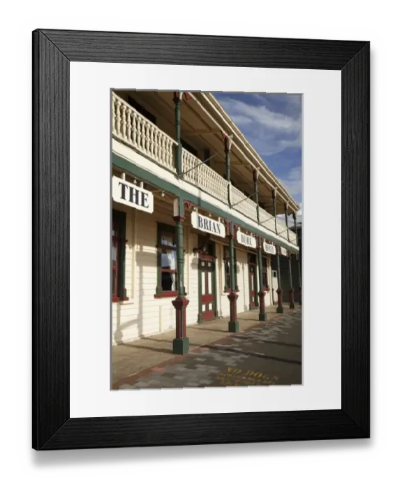 Framed Print : Historic Brian Boru Hotel, Thames, Coromandel Peninsula, North Island, New Zealand