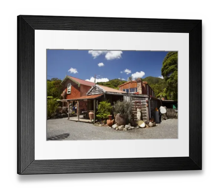 Framed Print : Driving Creek Pottery and Railway, Coromandel Peninsula, North Island, New Zealand