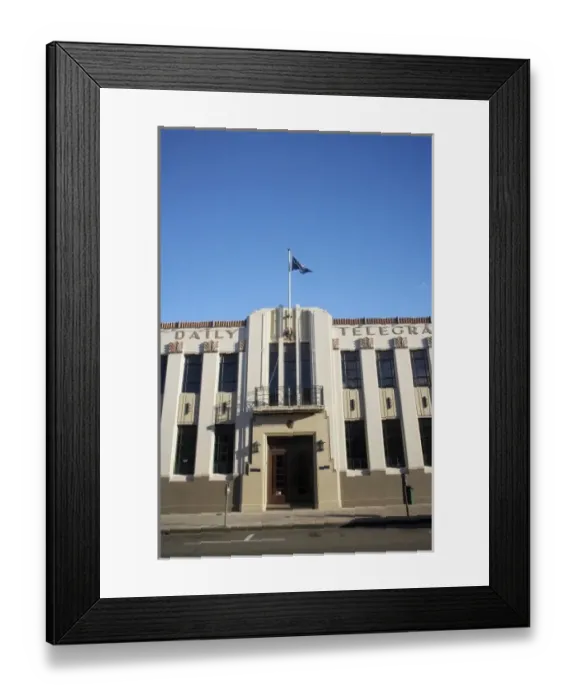 Framed Print : The Daily Telegraph Building, Napier, Hawkes Bay, North Island, New Zealand