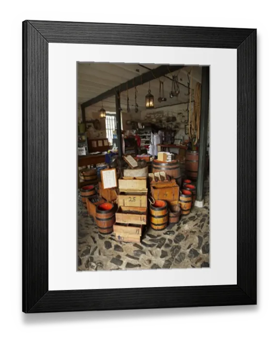 Framed Print : Interior of the historic Stone Store (1836), Kerikeri, Northland, North Island, New