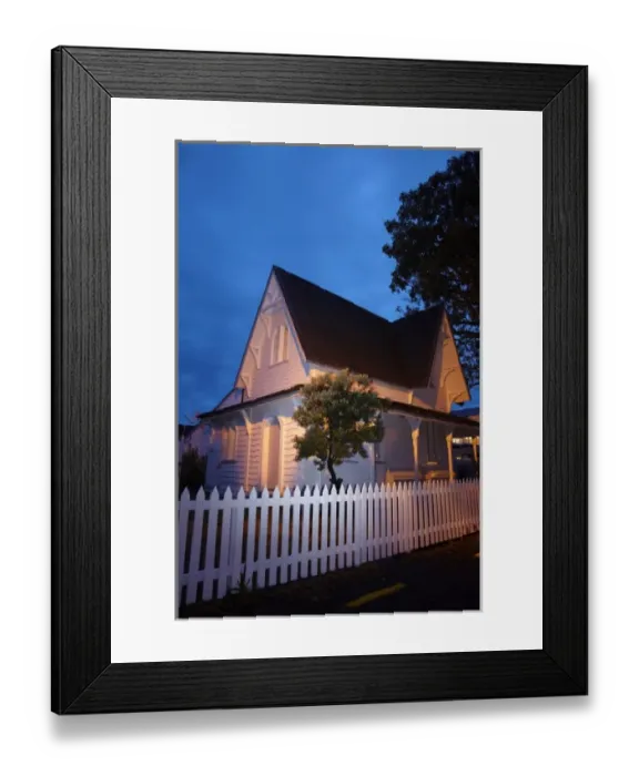 Framed Print : Historic Police Station (1870), Russell, Bay of Islands, Northland, North Island Framed Print : Historic Police Station (1870), Russell, Bay of Islands, Northland, North Island