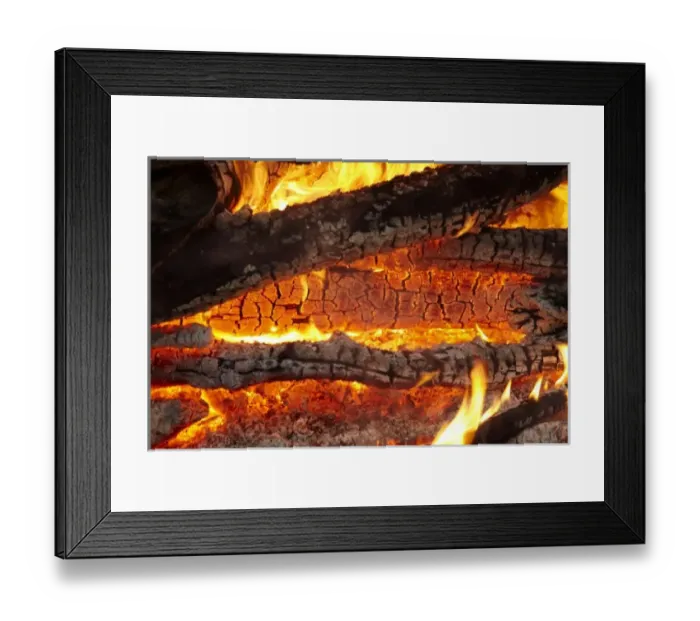 Framed Print : Campfire, Central Otago, South Island, New Zealand