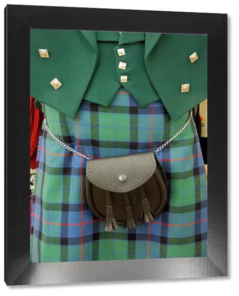 Europe, Scotland, Gretna Green. Tartan Shop. THIS IMAGE RESTRICTED - Not available to U