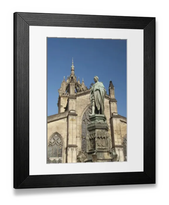 Framed Print : Scotland, Edinburgh, along The Royal Mile. St. Giles Cathedral (aka High Kirk) Framed Print : Scotland, Edinburgh, along The Royal Mile. St. Giles Cathedral (aka High Kirk)