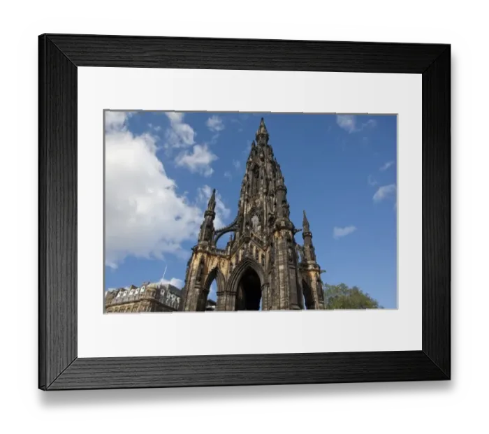 Framed Print : Scotland, Edinburgh, Princes Street. Gothic Scott Monument dedicated to Sir Walter Scott Framed Print : Scotland, Edinburgh, Princes Street. Gothic Scott Monument dedicated to Sir Walter Scott
