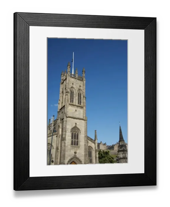Framed Print : Scotland, Edinburgh. St. John The Evangelist Scottish Epiccopal Church, with Edinburgh Framed Print : Scotland, Edinburgh. St. John The Evangelist Scottish Epiccopal Church, with Edinburgh
