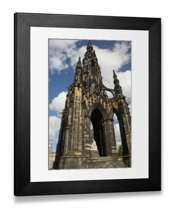 Framed Print : Scotland, Edinburgh, Princes Street. Gothic Scott Monument dedicated to Sir Walter Scott Framed Print : Scotland, Edinburgh, Princes Street. Gothic Scott Monument dedicated to Sir Walter Scott