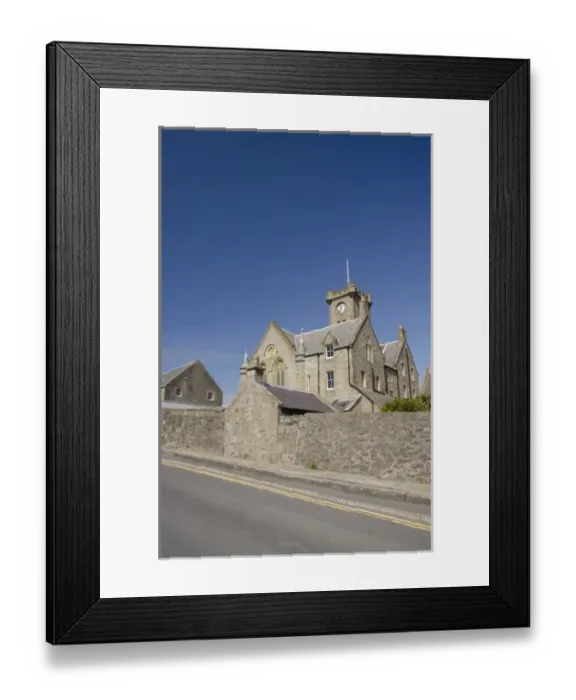 Framed Print : Scotland, Shetland Islands, Mainland, Lerwick. Historic Town Hall Framed Print : Scotland, Shetland Islands, Mainland, Lerwick. Historic Town Hall