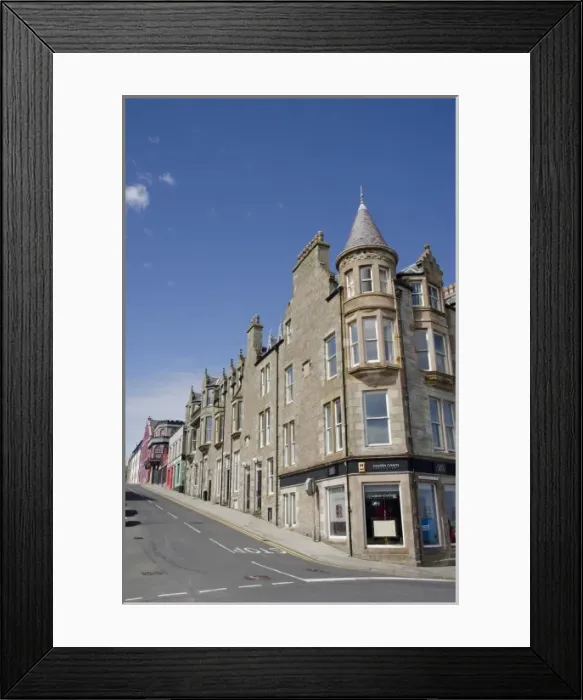 Framed Print : Scotland, Shetland Islands, Mainland, Lerwick. Downtown Lerwick Framed Print : Scotland, Shetland Islands, Mainland, Lerwick. Downtown Lerwick