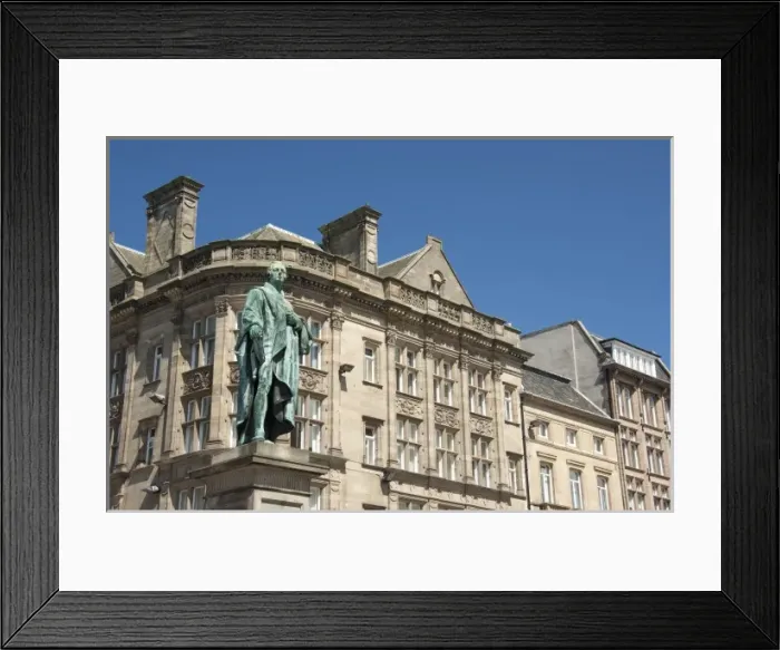 Framed Print : Scotland, Edinburgh. Historic George Street, statue of Pitt Framed Print : Scotland, Edinburgh. Historic George Street, statue of Pitt