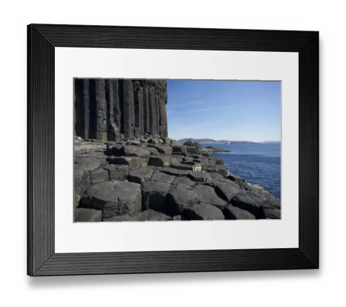 Framed Print : Basalt columns and steps, Staffa, off Isle of Mull, Scotland, United Kingdom Framed Print : Basalt columns and steps, Staffa, off Isle of Mull, Scotland, United Kingdom