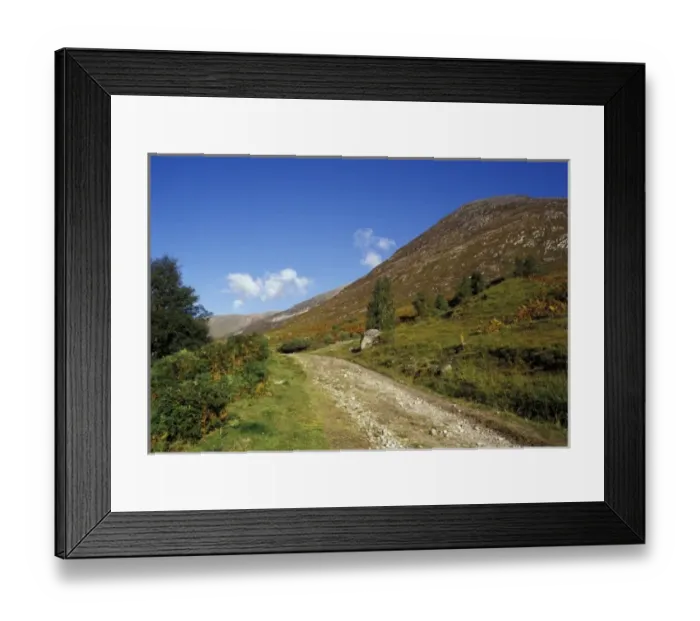 Framed Print : United Kingdom, Scotland, Loch Leven. West Highland Way