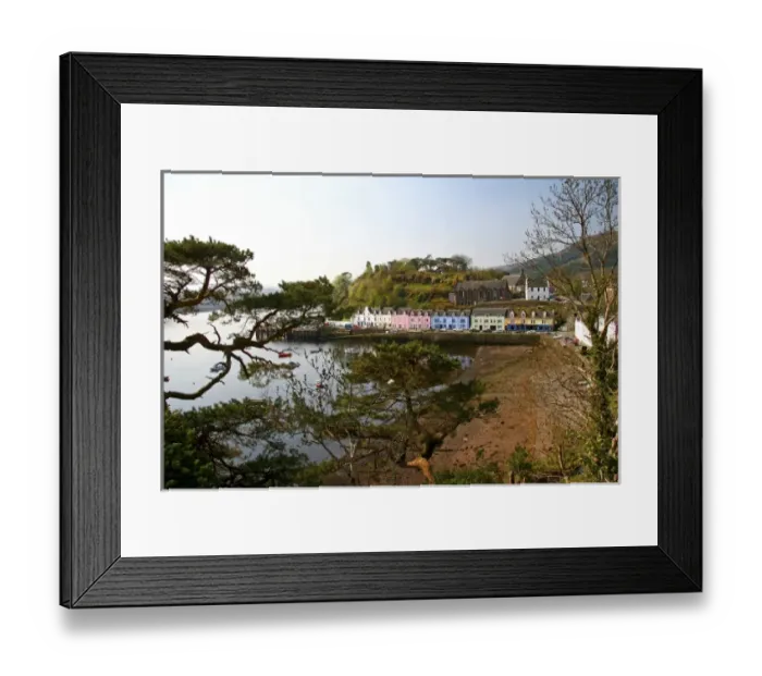 Framed Print : Portree, Scotland. Some beautifully colored houses welcome travelers into the port town of portree Framed Print : Portree, Scotland. Some beautifully colored houses welcome travelers into the port town of portree