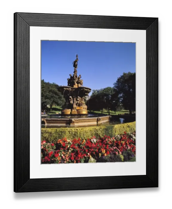 Framed Print : Scotland, East Lothian, Edinburgh. A. Durenne designed the fountain in West Princes Framed Print : Scotland, East Lothian, Edinburgh. A. Durenne designed the fountain in West Princes