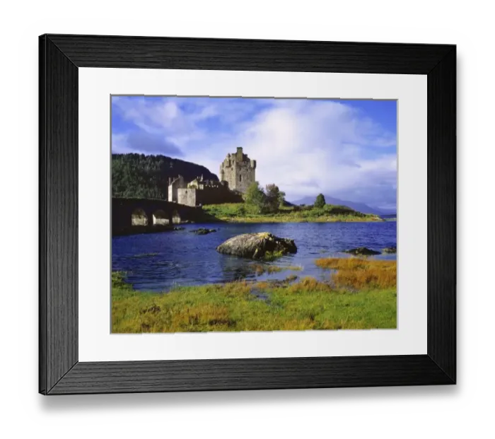 Framed Print : Scotland, Highland, Wester Ross, Eilean Donan Castle. Eilean Donan Castle sits between Framed Print : Scotland, Highland, Wester Ross, Eilean Donan Castle. Eilean Donan Castle sits between