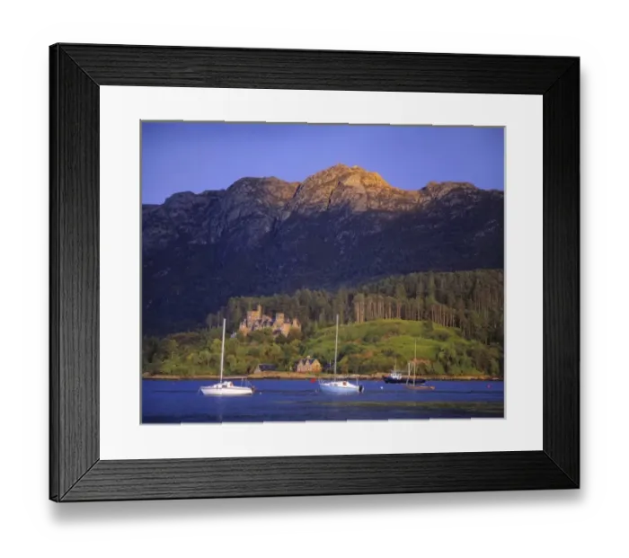 Framed Print : Scotland, Highland, Wester Ross, Plockton. The village of Plockton and Duncraig Castle Framed Print : Scotland, Highland, Wester Ross, Plockton. The village of Plockton and Duncraig Castle