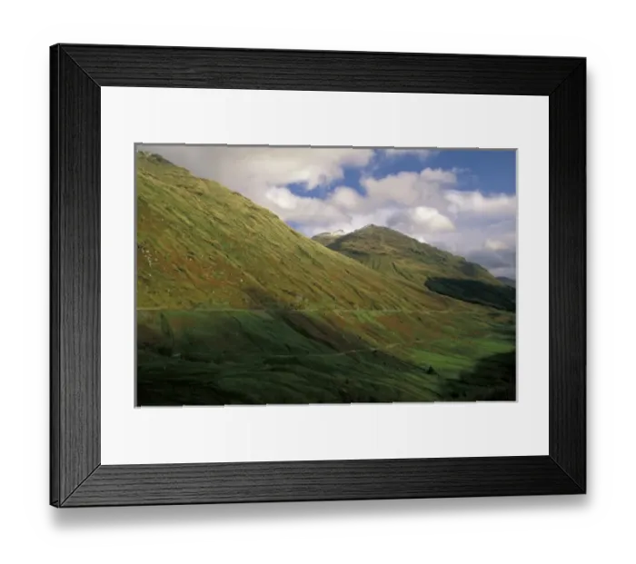 Framed Print : Scotland, Aberdeen, Argyll, Tullich. Late day sun on road through Glen Aray Framed Print : Scotland, Aberdeen, Argyll, Tullich. Late day sun on road through Glen Aray