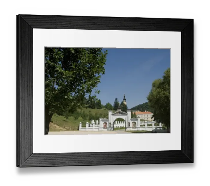 Framed Print : Serbia, Voivodina, Fruska Gora hills, Grgeteg monastery Framed Print : Serbia, Voivodina, Fruska Gora hills, Grgeteg monastery