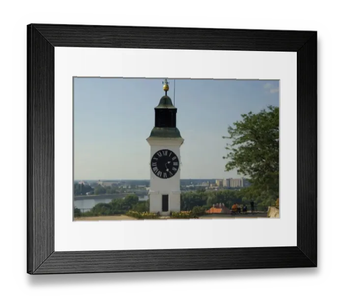 Framed Print : Serbia, Voivodina, Novi Sad, Petrovaradin fortress and Danube Framed Print : Serbia, Voivodina, Novi Sad, Petrovaradin fortress and Danube