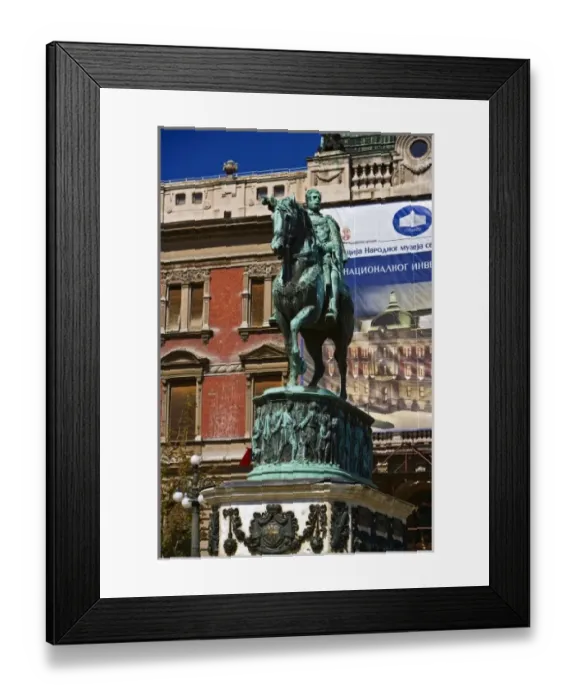 Framed Print : A monument in Republicsquare in Belgrade Serbia Framed Print : A monument in Republicsquare in Belgrade Serbia