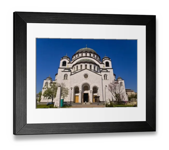 Framed Print : A tour of Saint Sava Cathedralin Belgrade Serbia