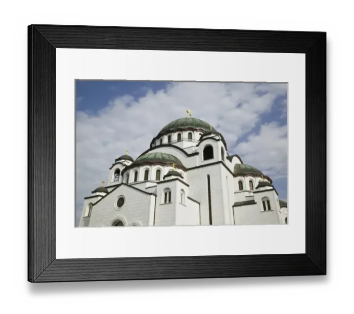 Framed Print : SERBIA, Belgrade. Sveti Sava Orthodox Church (Worlds Biggest Orthodox Church)