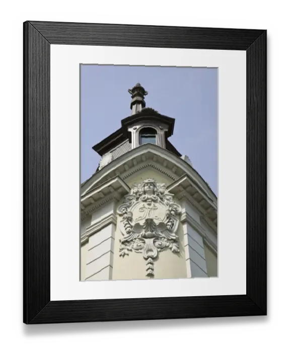 Framed Print : SERBIA, Belgrade. Pedestrian Knez Mihailova Street  /  Building Detail