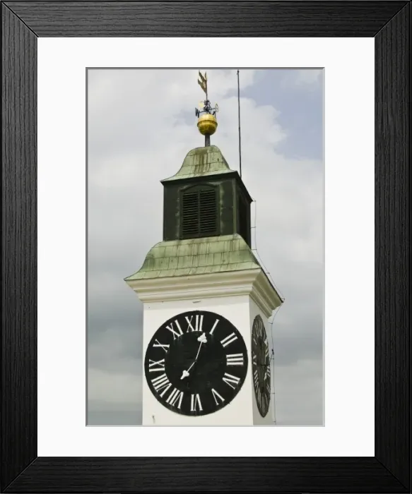 Framed Print : Serbia, Vojvodina Region, Novi Sad. Petrovaradin Citadel, known as the Gibraltar of the Danube- (b