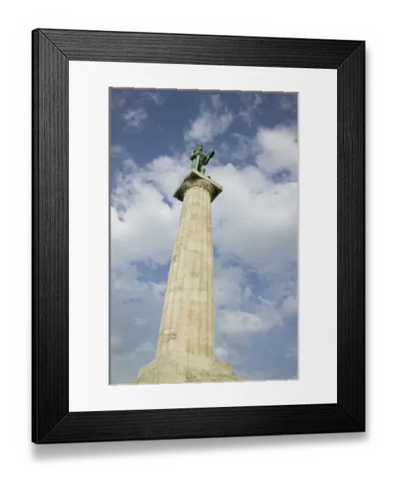 Framed Print : SERBIA, Belgrade. Kalemegdan Citadel- View of the Victory Monument (Artist: Ivan