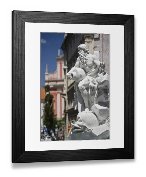 Framed Print : The Fountain of Three Camiolan Rivers, also known as The Robba Fountain, is one of