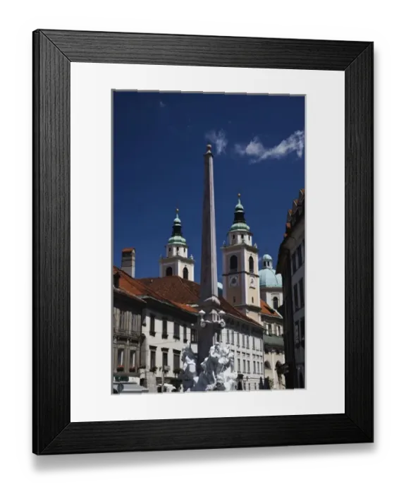 Framed Print : The Fountain of Three Camiolan Rivers, also known as The Robba Fountain, is one of Framed Print : The Fountain of Three Camiolan Rivers, also known as The Robba Fountain, is one of