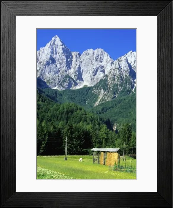 Framed Print : Europe, Slovenia, Julian Alps Framed Print : Europe, Slovenia, Julian Alps