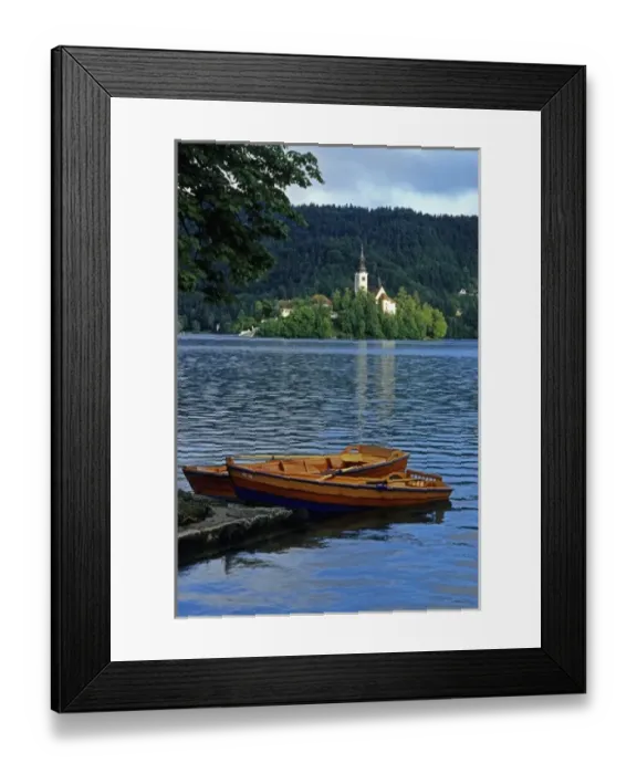 Framed Print : Europe, Slovenia, Lake Bled Framed Print : Europe, Slovenia, Lake Bled