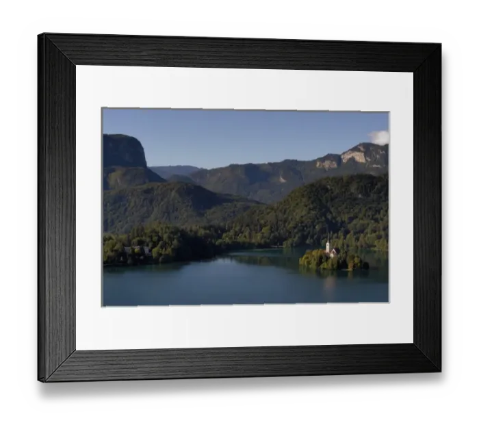Framed Print : Slovenia, Bled, Lake Bled, view of lake from Bled Castle Framed Print : Slovenia, Bled, Lake Bled, view of lake from Bled Castle
