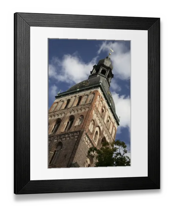 Framed Print : The tower of Dome Church in the historica center of Riga. Latvia Framed Print : The tower of Dome Church in the historica center of Riga. Latvia