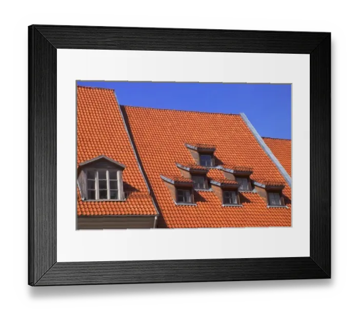 Framed Print : Red roofs of house, Riga, Latvia Framed Print : Red roofs of house, Riga, Latvia