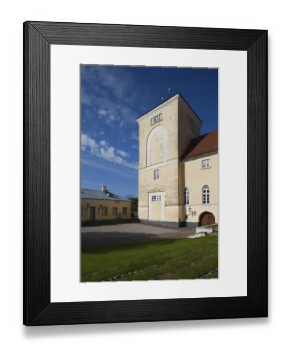 Framed Print : Latvia, Western Latvia, Kurzeme Region, Ventspils, Castle of the Livonian Order, morning Framed Print : Latvia, Western Latvia, Kurzeme Region, Ventspils, Castle of the Livonian Order, morning
