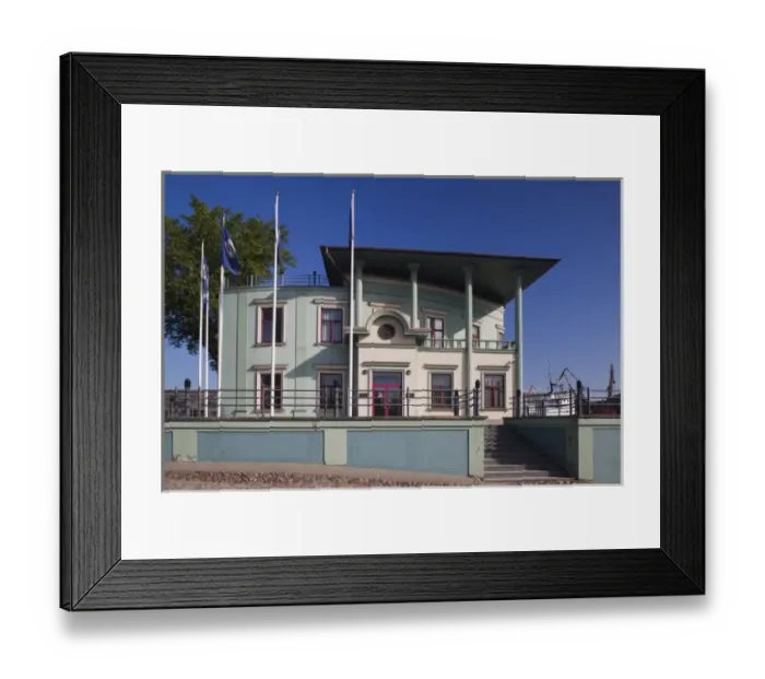 Framed Print : Latvia, Western Latvia, Kurzeme Region, Ventspils, Port Authority building Framed Print : Latvia, Western Latvia, Kurzeme Region, Ventspils, Port Authority building
