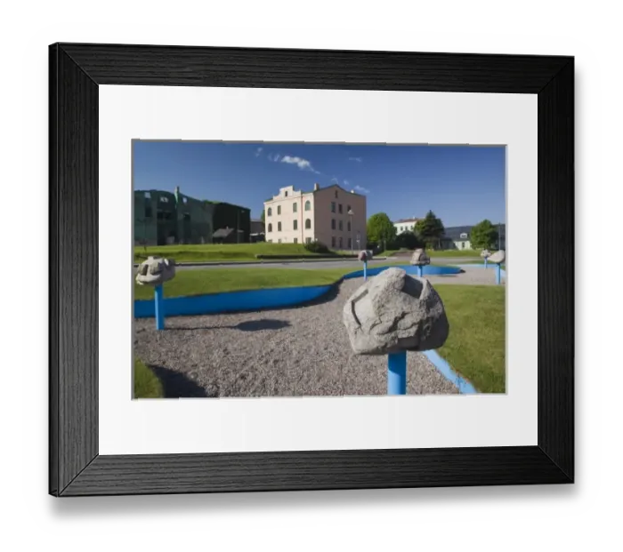 Framed Print : Latvia, Western Latvia, Kurzeme Region, Ventspils, Seven Mental Meteorites sculpture Framed Print : Latvia, Western Latvia, Kurzeme Region, Ventspils, Seven Mental Meteorites sculpture