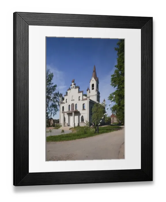 Framed Print : Latvia, Western Latvia, Kurzeme Region, Tukums, Cinevilla, film studio backlot, castle Framed Print : Latvia, Western Latvia, Kurzeme Region, Tukums, Cinevilla, film studio backlot, castle