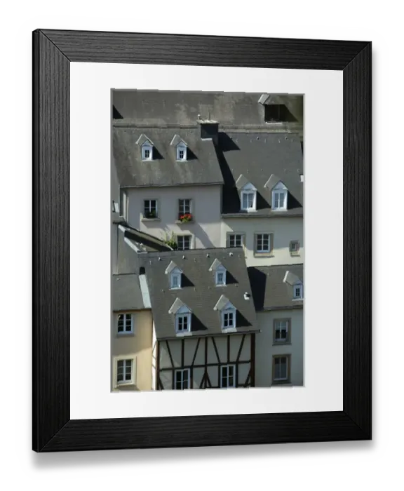 Framed Print : Houses in old city, Luxembourg Framed Print : Houses in old city, Luxembourg