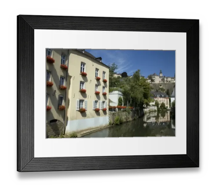 Framed Print : Alzette River, Luxembourg Framed Print : Alzette River, Luxembourg