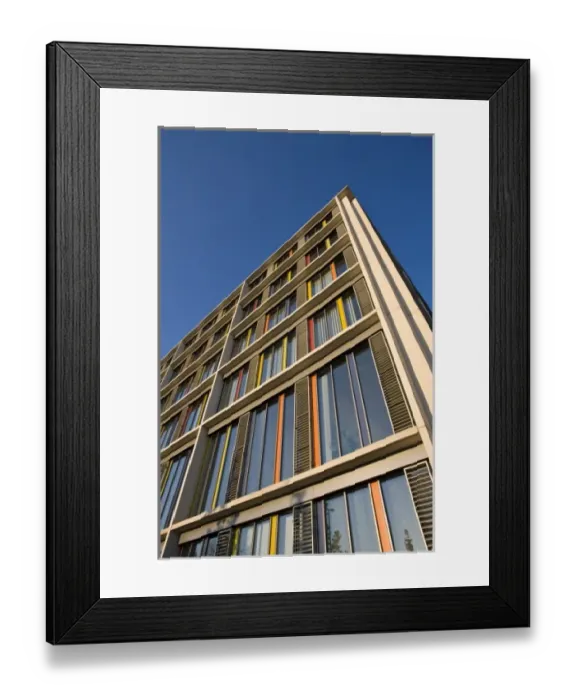 Framed Print : Luxembourg, Luxembourg City. Plateau de Kirchberg, European Court of Auditors building