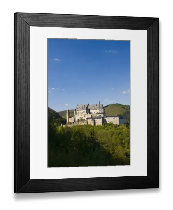 Framed Print : Luxembourg, Vianden. Vianden Chateau (b. 15th c. ) Framed Print : Luxembourg, Vianden. Vianden Chateau (b. 15th c. )