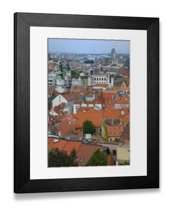 Framed Print : Old town cityscape, Bratislava, Slovakia